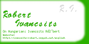 robert ivancsits business card